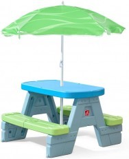 Step2 Sun & Shade Picnic Table With Umbrella
